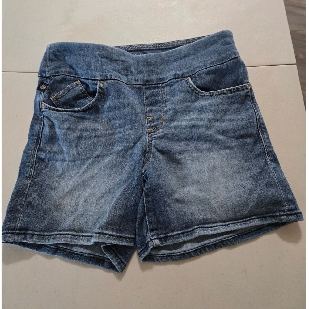 Rock & Republic Fever Pull On Denim Shorts Womens 10 Denim Rx